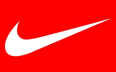 White Nike Logo Wallpaper