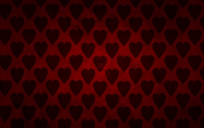 Red hearts wallpaper