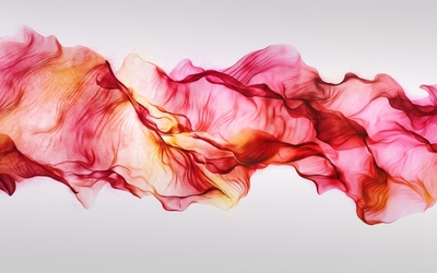 Red smoke mixing in the air Wallpaper