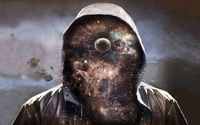 Space face with a hoodie wallpaper 1920x1080 jpg