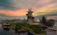 Stone lighthouse [2] wallpaper 1920x1200 jpg