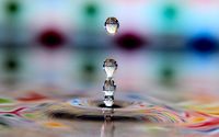 Water drop and ripple wallpaper 2560x1600 jpg