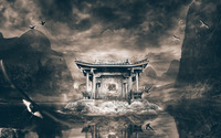 Chinese temple wallpaper 1920x1080 jpg