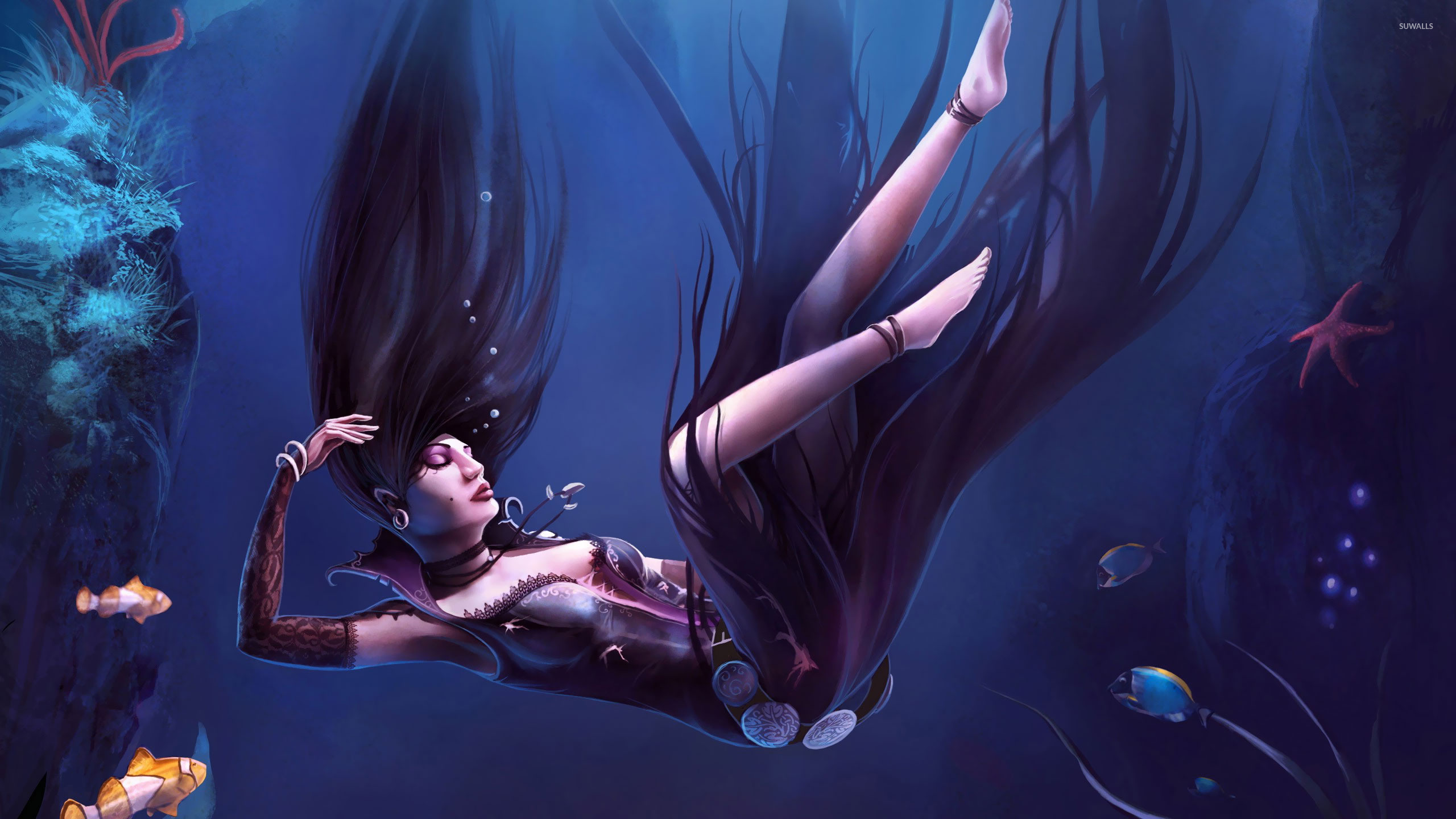 Drowning in Blue Wallpaper  1080p by MagicXB on DeviantArt