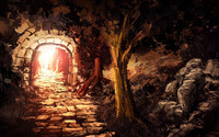 Entrace in the glowing mine wallpaper 1920x1080 jpg