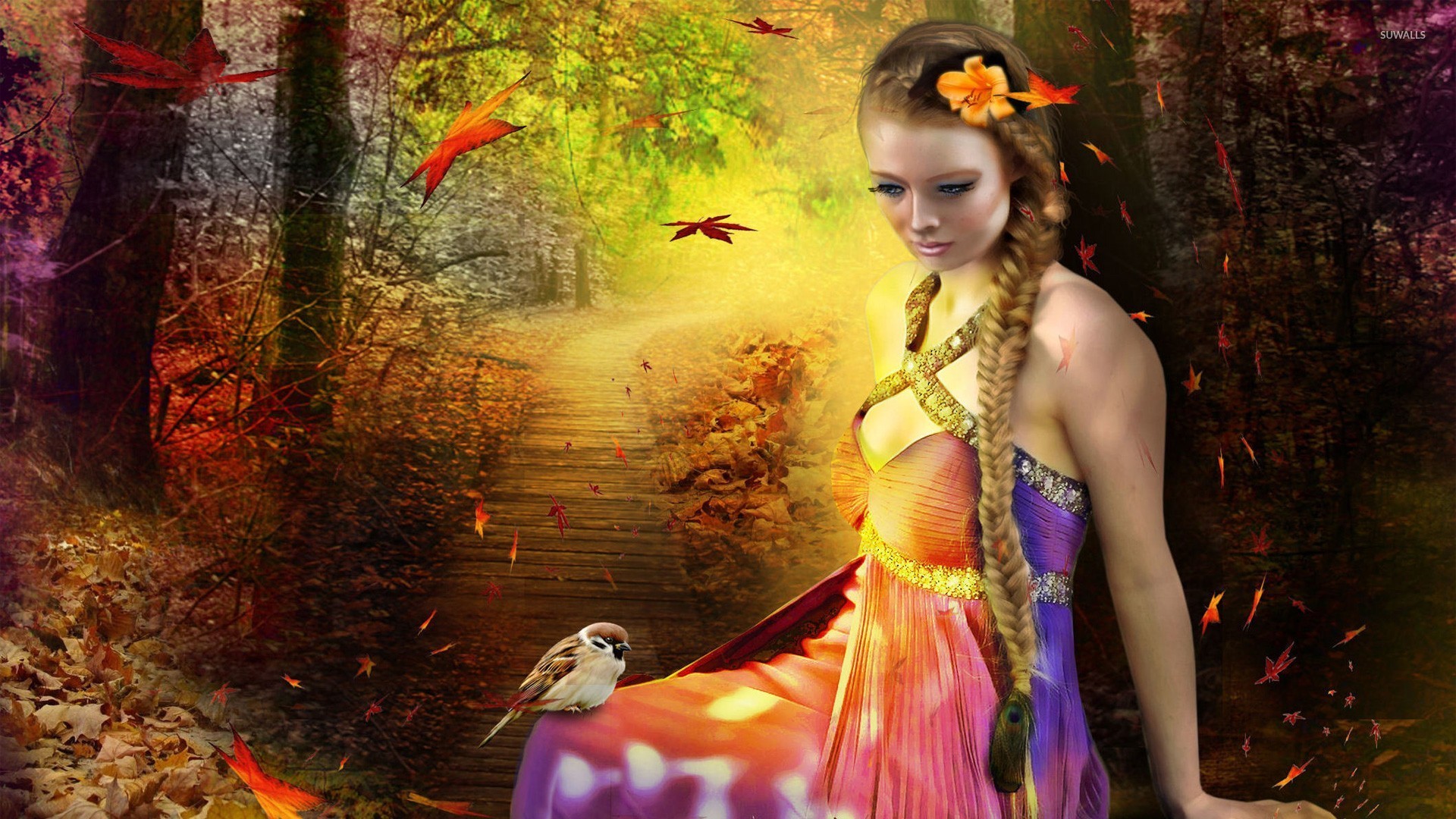 Forest fairy [2] wallpaper - Fantasy wallpapers - #24921
