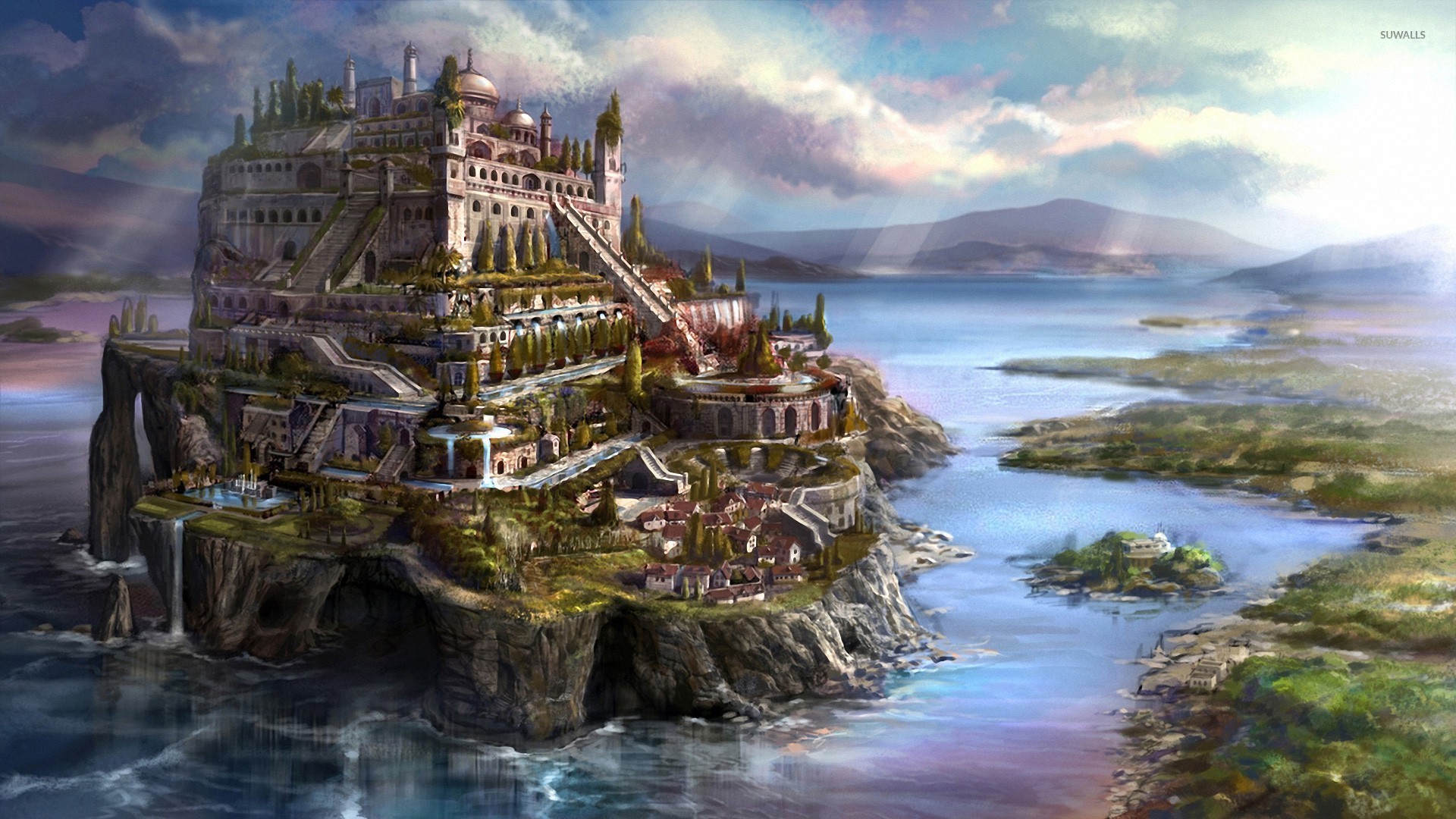 fantasy kingdom landscape