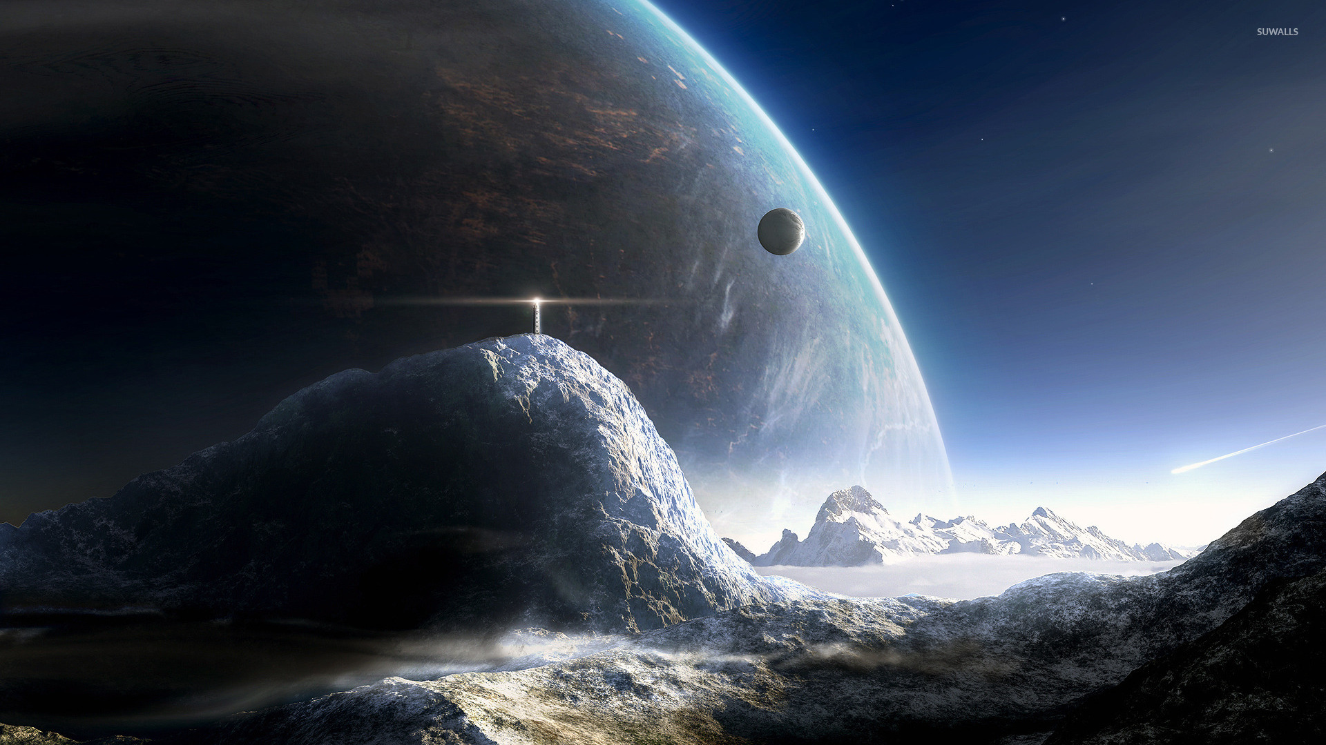 Lifgthouse on a distant planet wallpaper - Fantasy wallpapers - #13125
