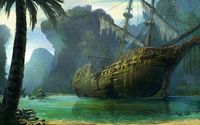 Pirate ship wreck wallpaper 1920x1080 jpg