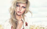 Portrait of a blonde wallpaper 3840x2160 jpg