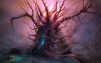 Spooky tree wallpaper 2560x1440 jpg