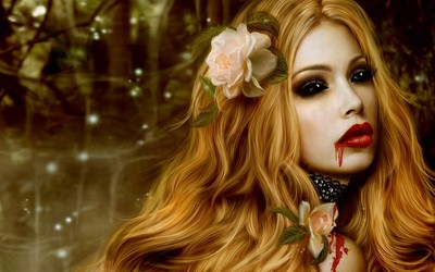 Vampire girl wallpaper