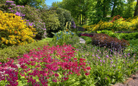Garden filled with colorful flowers wallpaper 2880x1800 jpg