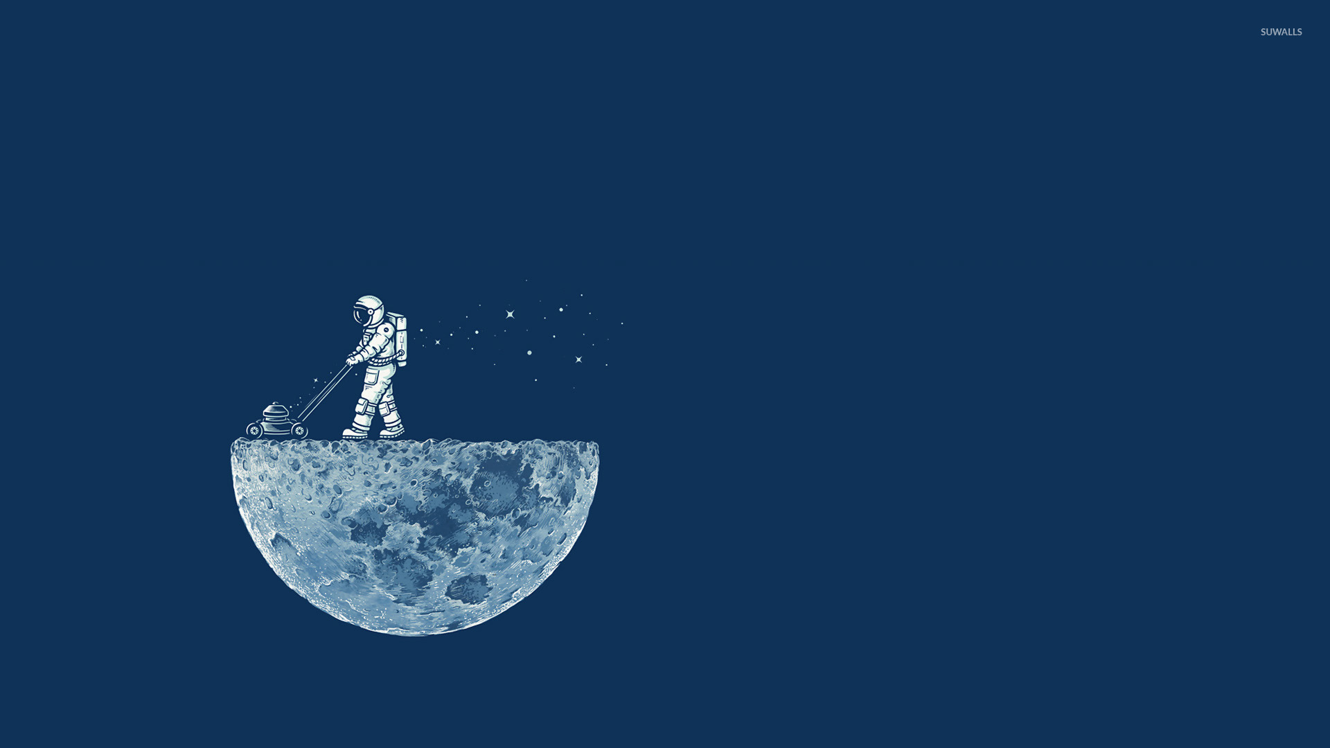 astronaut mowing the moon 31038 1920x1080