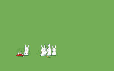 Carnivore bunny Wallpaper