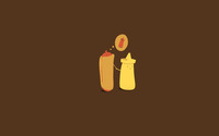 Hot dog dreaming of ketchup wallpaper 1920x1200 jpg