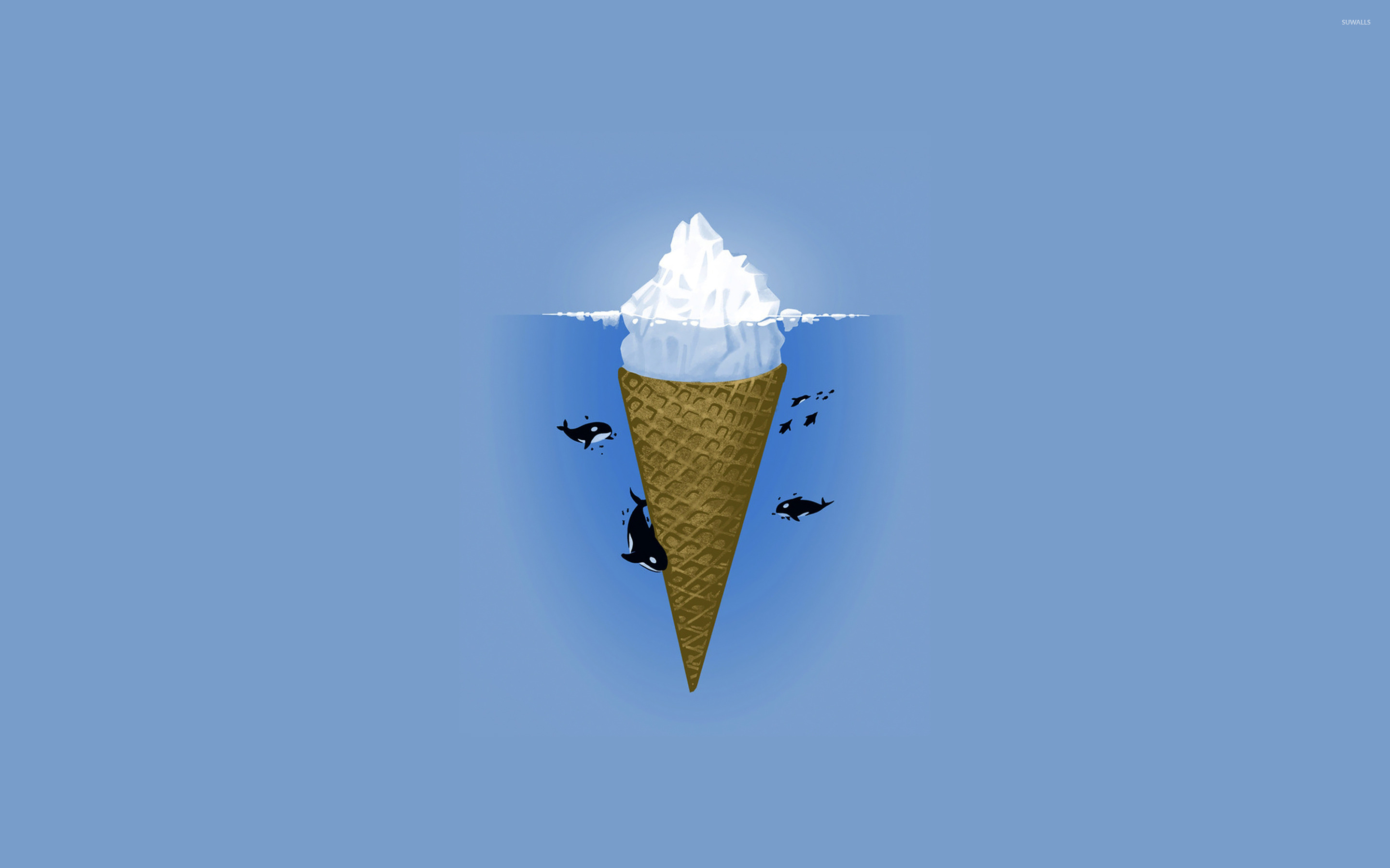 Ice cream iceberg wallpaper - Funny wallpapers - #17229