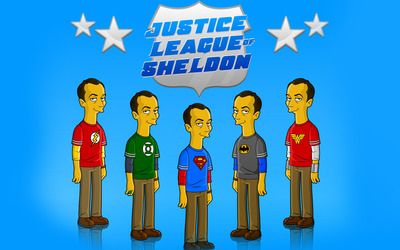 Justice league of Sheldon wallpaper