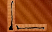 Long dog and tall giraffe wallpaper 1920x1200 jpg