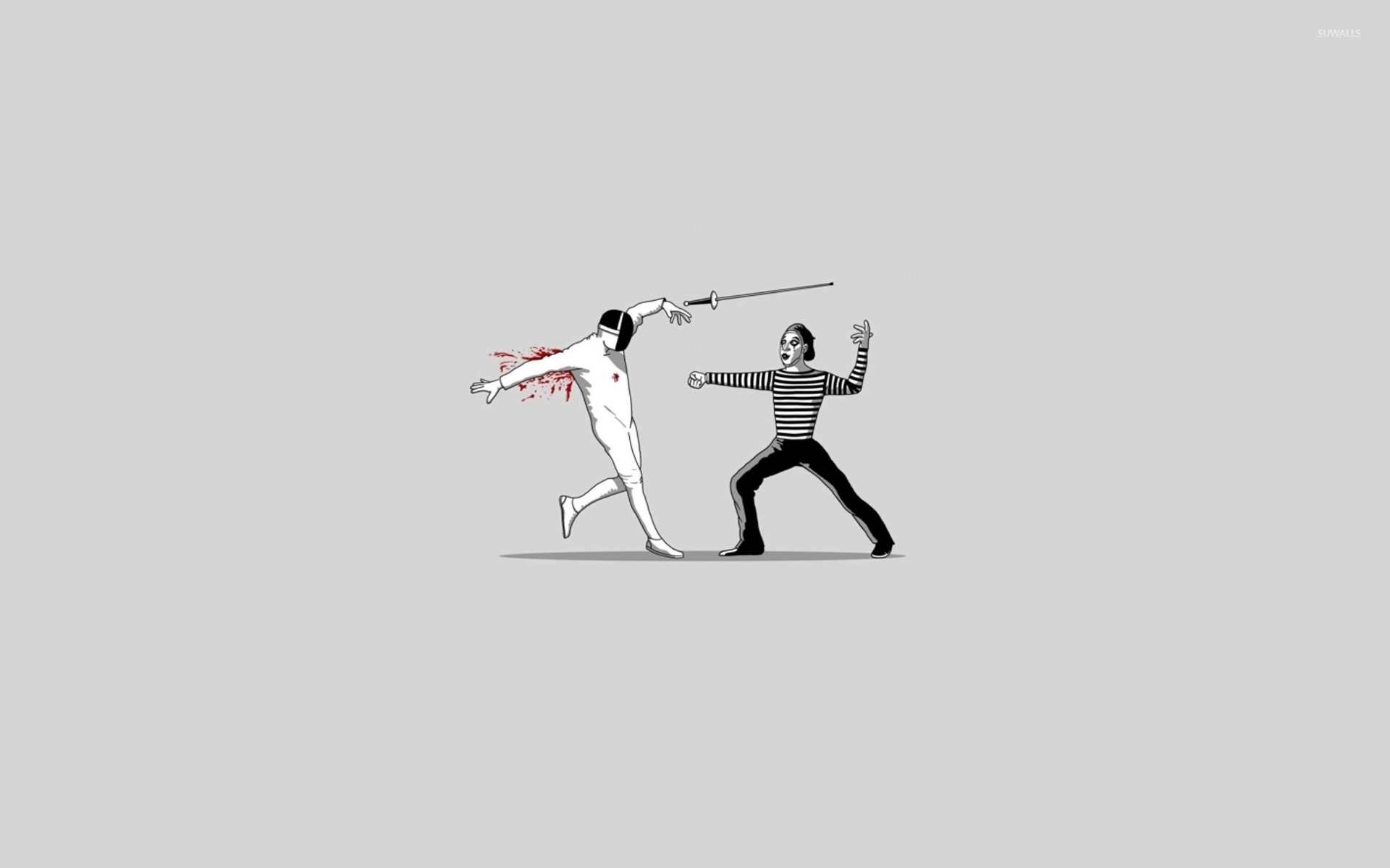 Mime fencing wallpaper  Funny wallpapers  27887