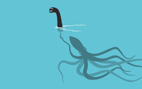 The Loch Ness monster is an octopus wallpaper 1920x1200 jpg