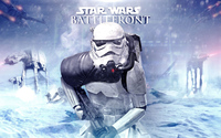 AT-ATs and stormtrooper in Star Wars Battlefront wallpaper 1920x1080 jpg