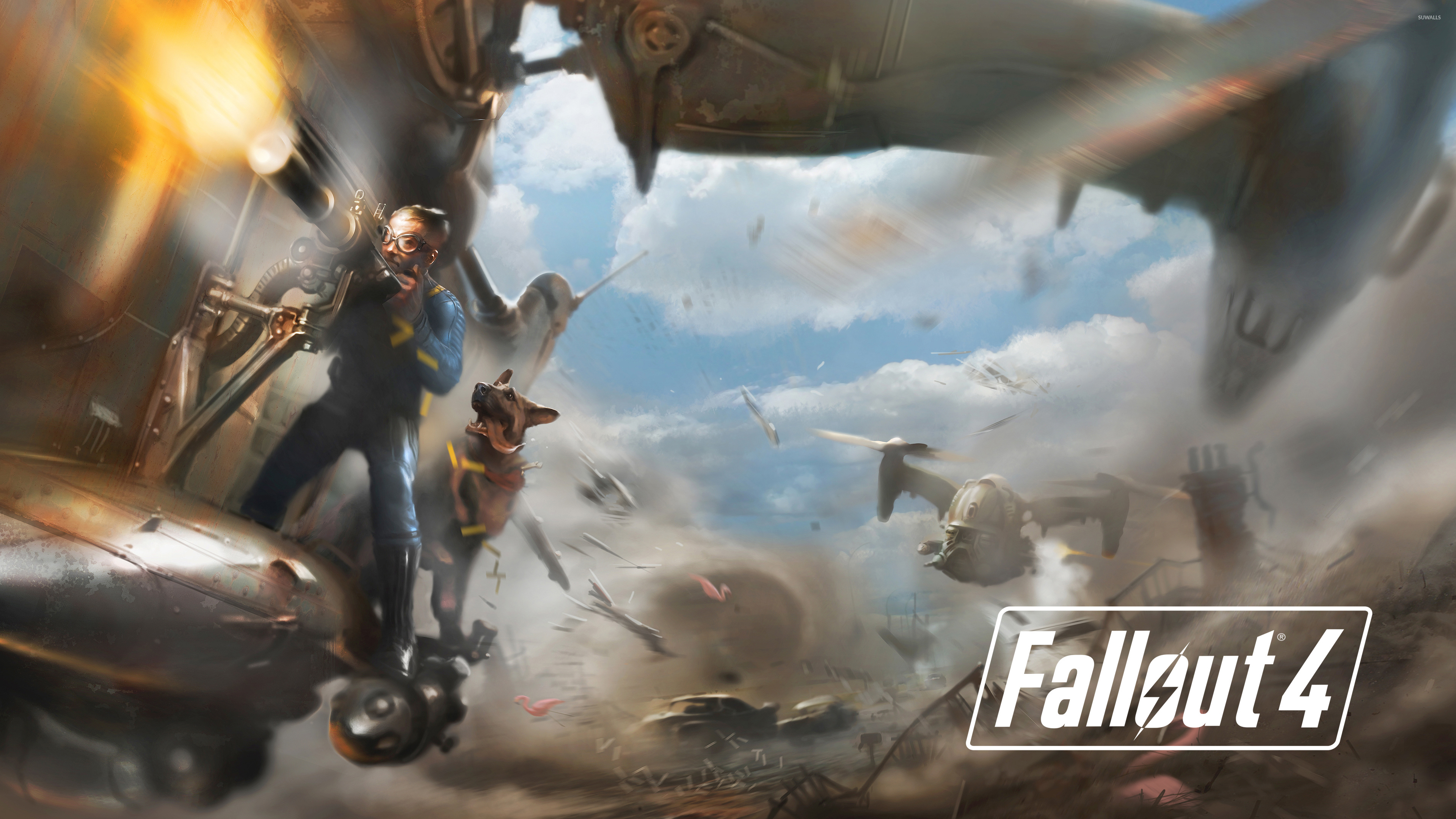 Battle in Fallout 4 wallpaper - Game