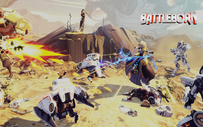 Battle in the desert - Battleborn Wallpaper