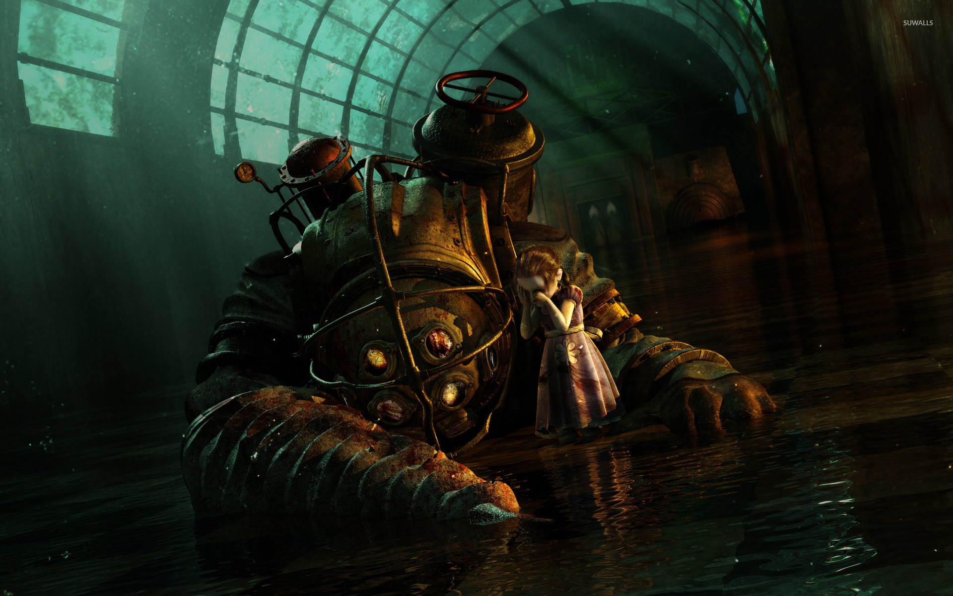 1920px x 1200px - Big Daddy and Little Sister - BioShock wallpaper - Game wallpapers - #27047