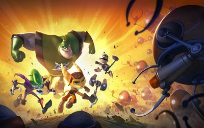 Characters in Ratchet & Clank: All 4 One wallpaper
