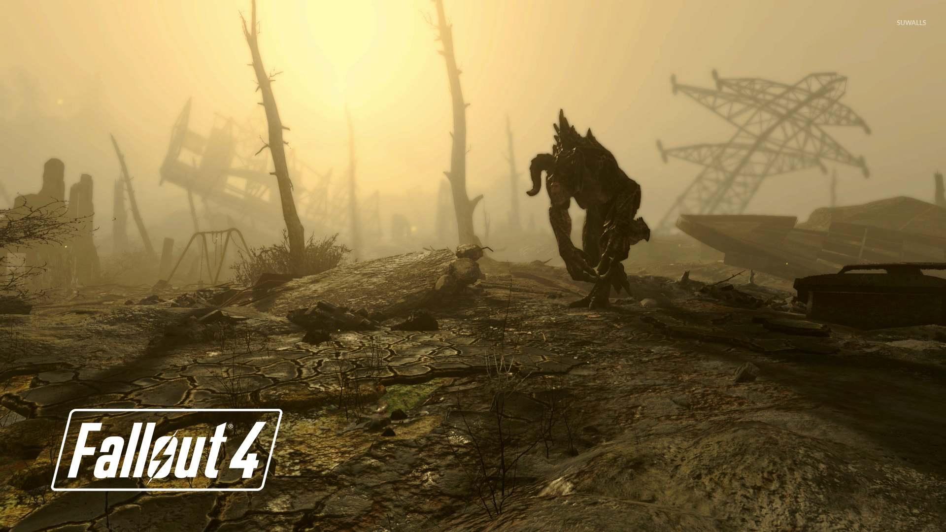 deathclaw in fallout 4 wallpaper game wallpapers 49677 deathclaw in fallout 4 wallpaper game