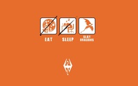 Eat, sleep, slay dragons wallpaper 1920x1080 jpg