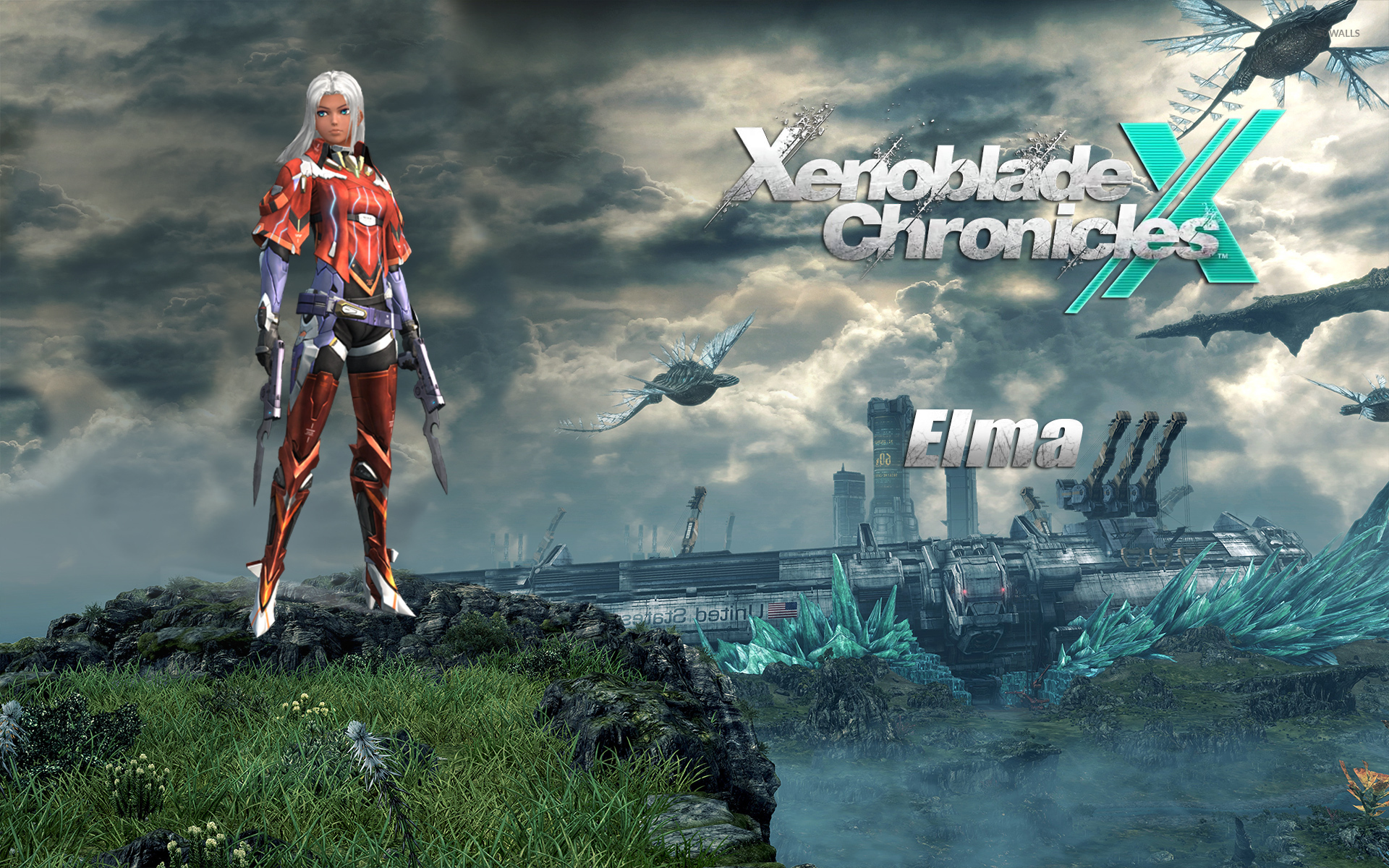 Elma On A Cliff Xenoblade Chronicles X Wallpaper Game Wallpapers