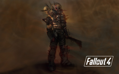 Fallout 4 raider holding a machete wallpaper