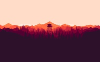 Firewatch forest at sunset wallpaper 3840x2160 jpg