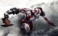 Kratos with a sword - God of War wallpaper 1920x1200 jpg