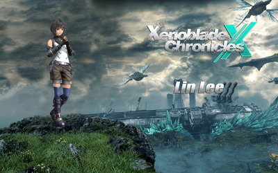 Lin Lee on a cliff - Xenoblade Chronicles X wallpaper