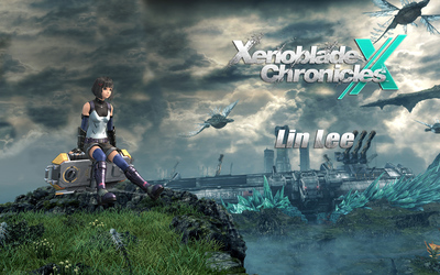 Lin Lee sitting on the cliff - Xenoblade Chronicles X wallpaper