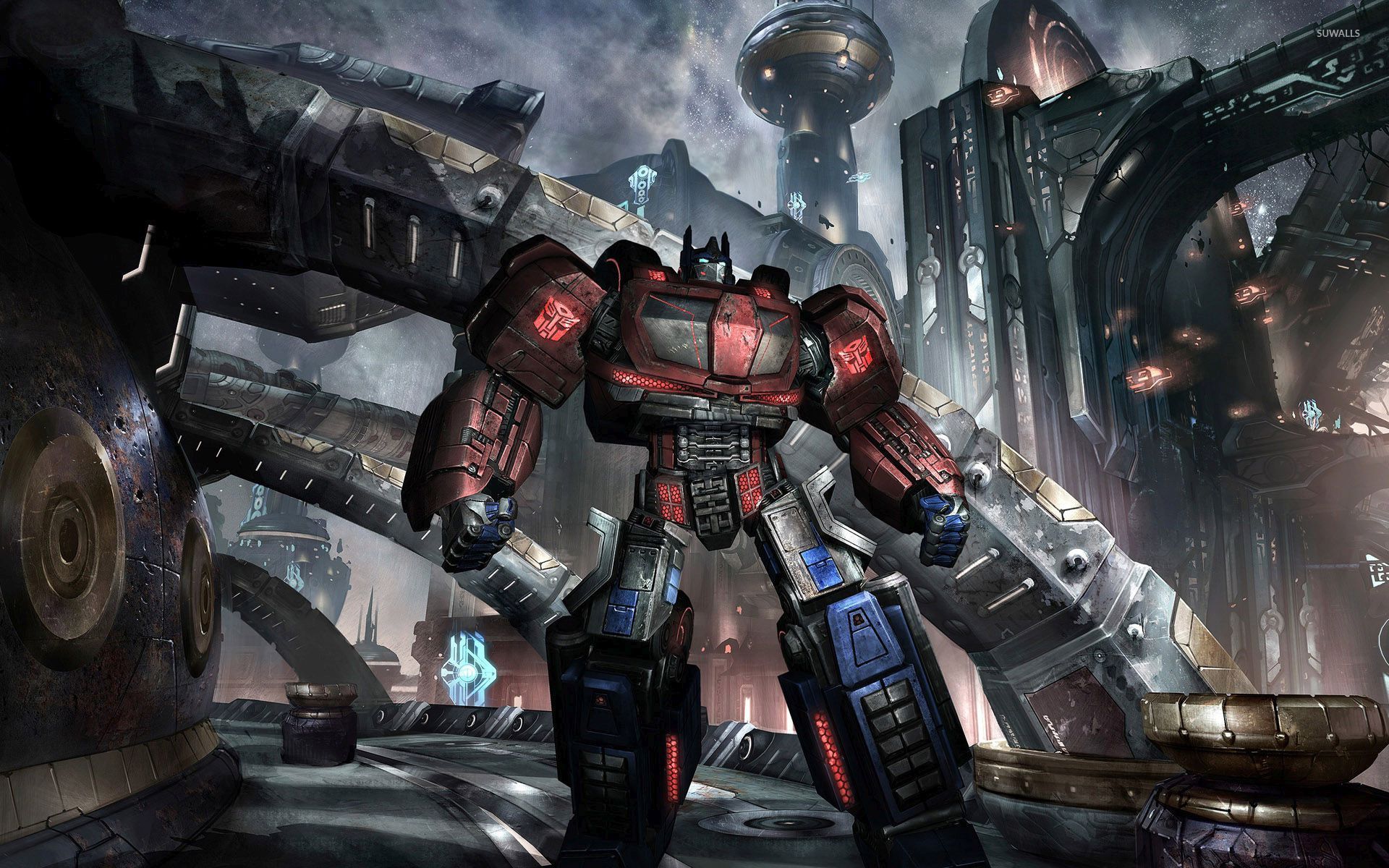 Megatron vĩ đại và đáng sợ xuất hiện trong hình nền transformers với số thứ tự #