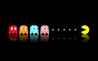 Pac-Man chasing the ghosts wallpaper 1920x1200 jpg
