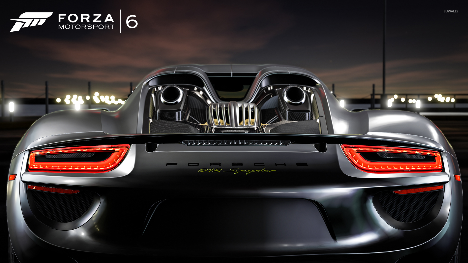 Back View Of A Porsche 918 Spyder In Forza Motorsport 6 Wallpaper Game Wallpapers 53323