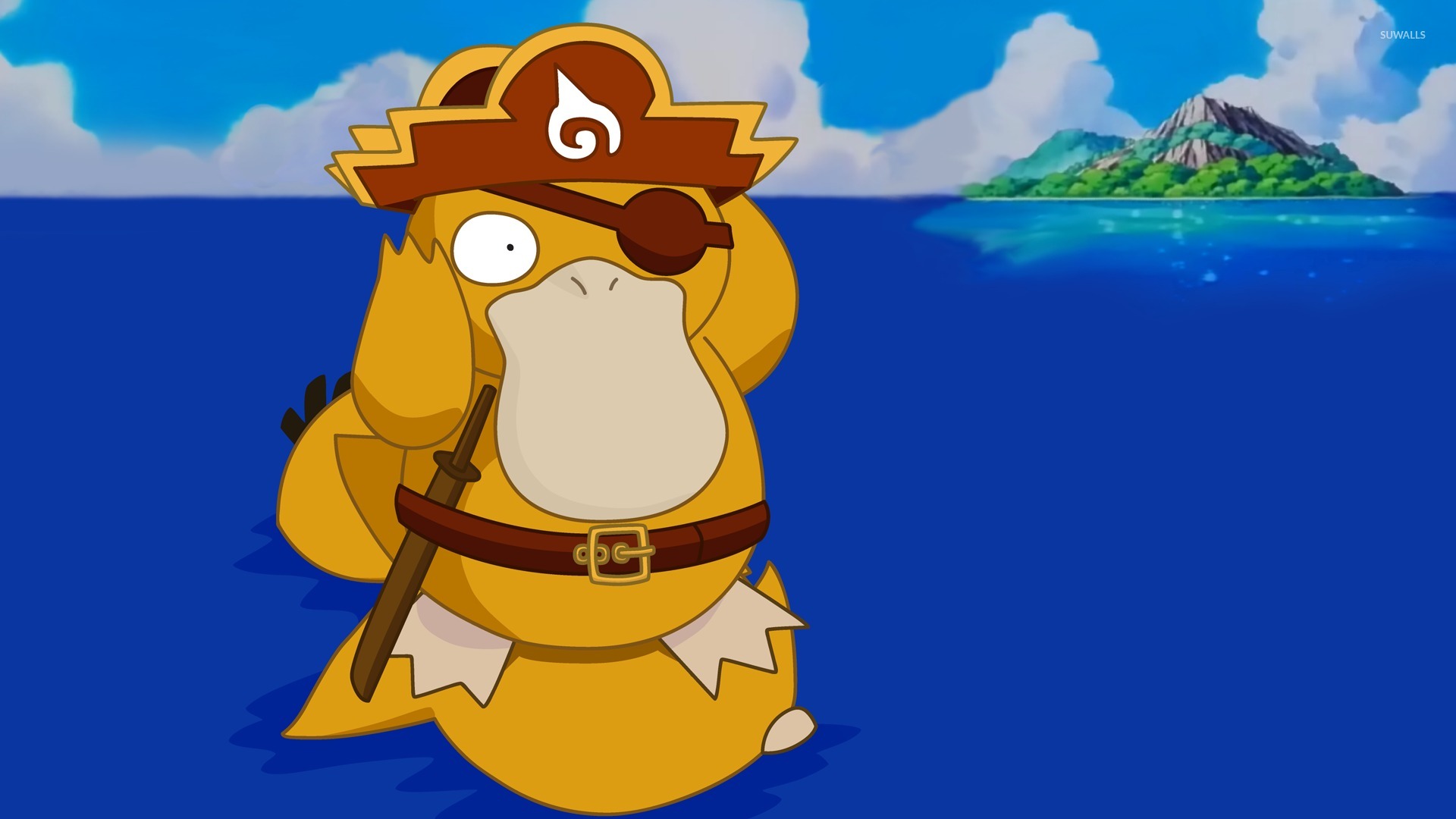 Psyduck On The Water Pokemon Wallpaper Game Wallpapers 49375