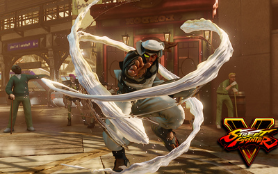 Rashid fighting in Street Fighter V wallpaper
