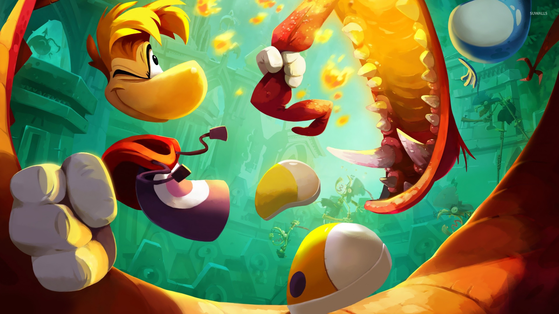 Rayman Legends wallpaper 02 1080p Vertical