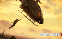 Rico Rodriguez hanging from a helicopter - Just Cause 3 wallpaper 1920x1080 jpg