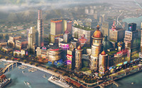 SimCity harbor near casinos wallpaper 2560x1440 jpg
