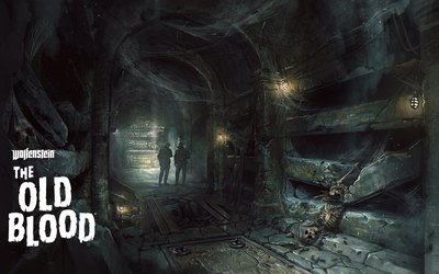 Skeleton in the catacombs - Wolfenstein: The Old Blood wallpaper