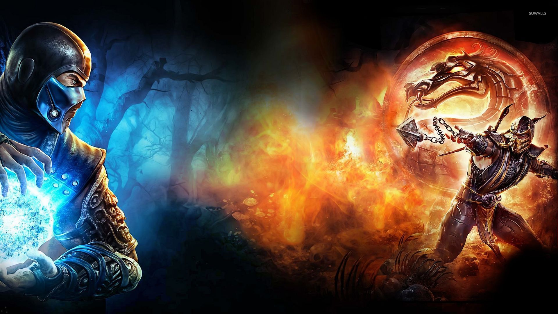 Sub-Zero vs Scorpion in Mortal Kombat X wallpaper - Game wallpapers