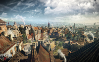 Sunny town in The Witcher 3: Wild Hunt wallpaper 1920x1080 jpg