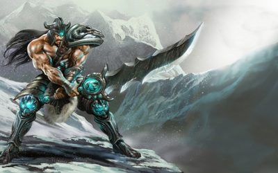 Tryndamere with a big sword - League of Legends wallpaper